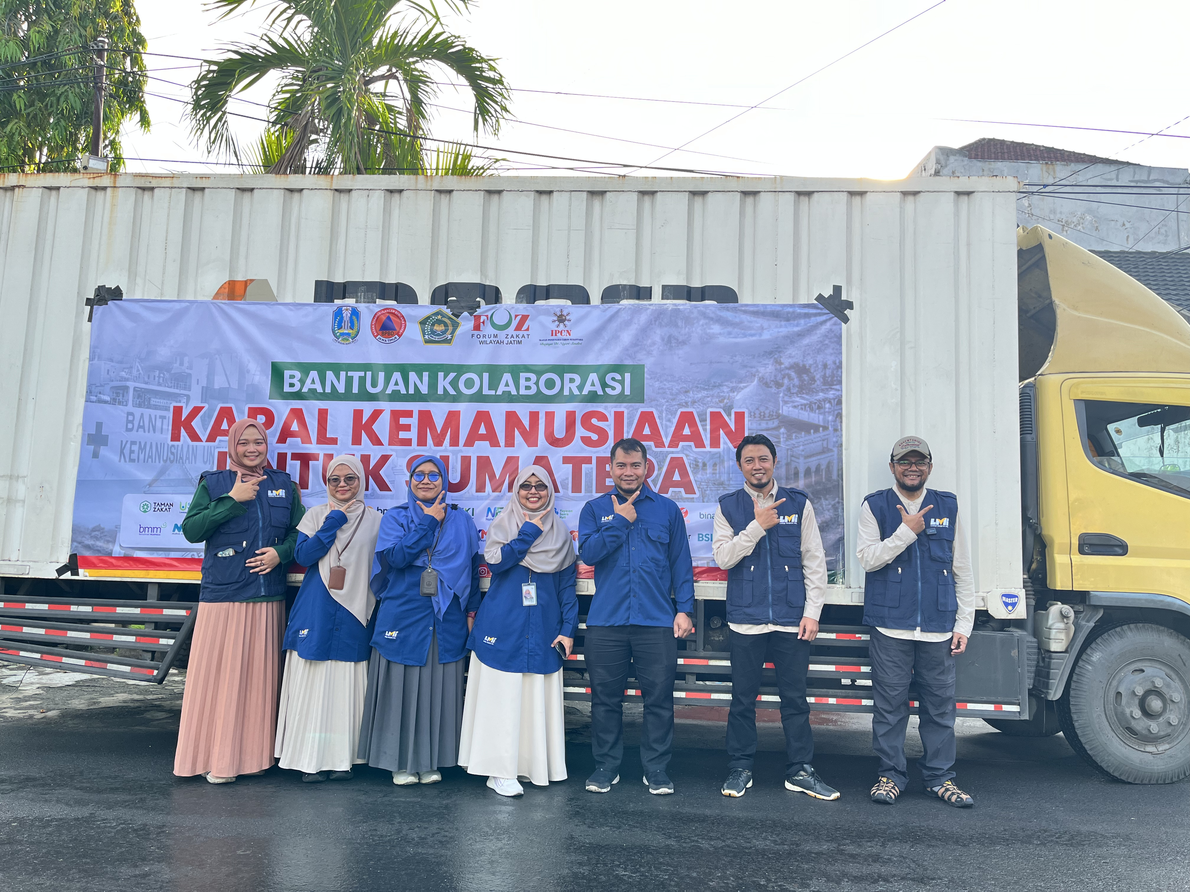 Woman holding donation box