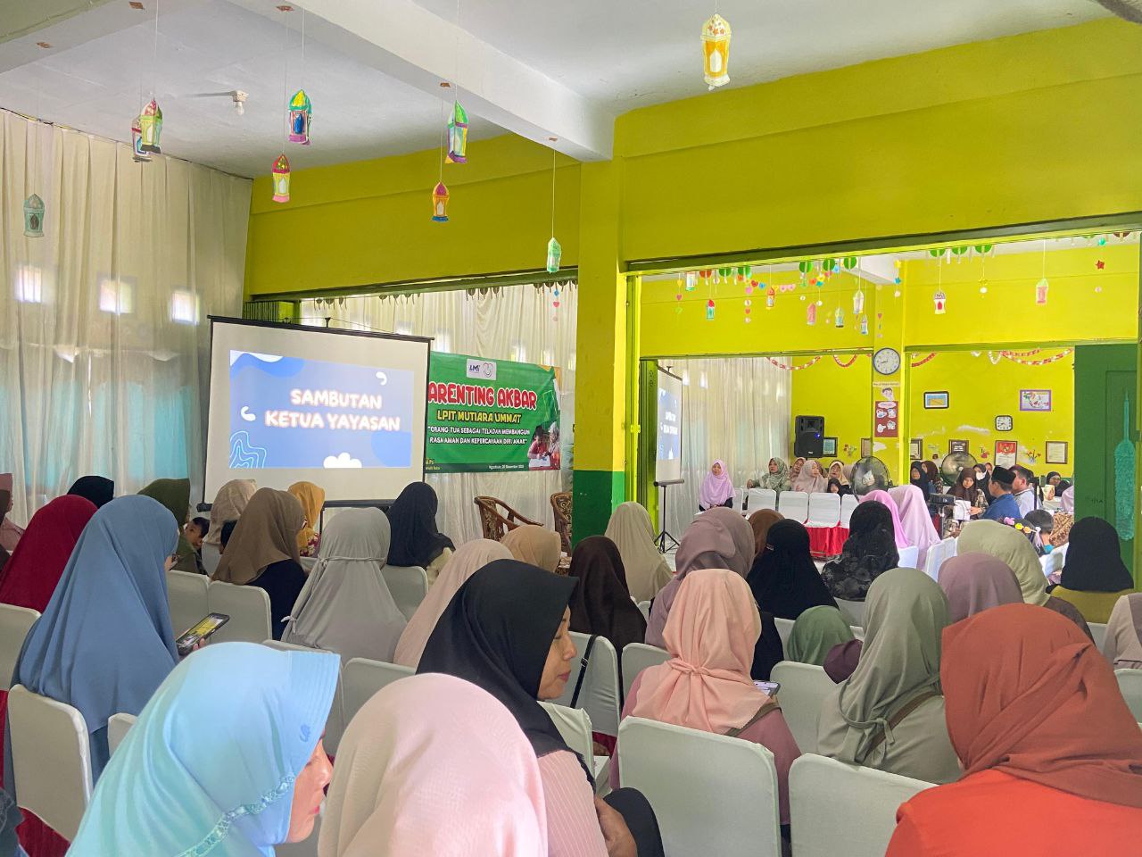 Woman holding donation box