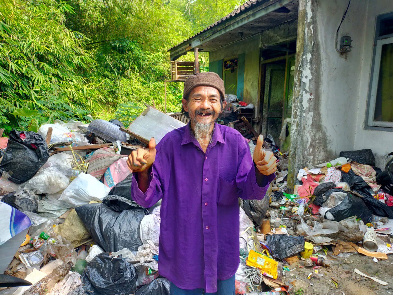 Woman holding donation box