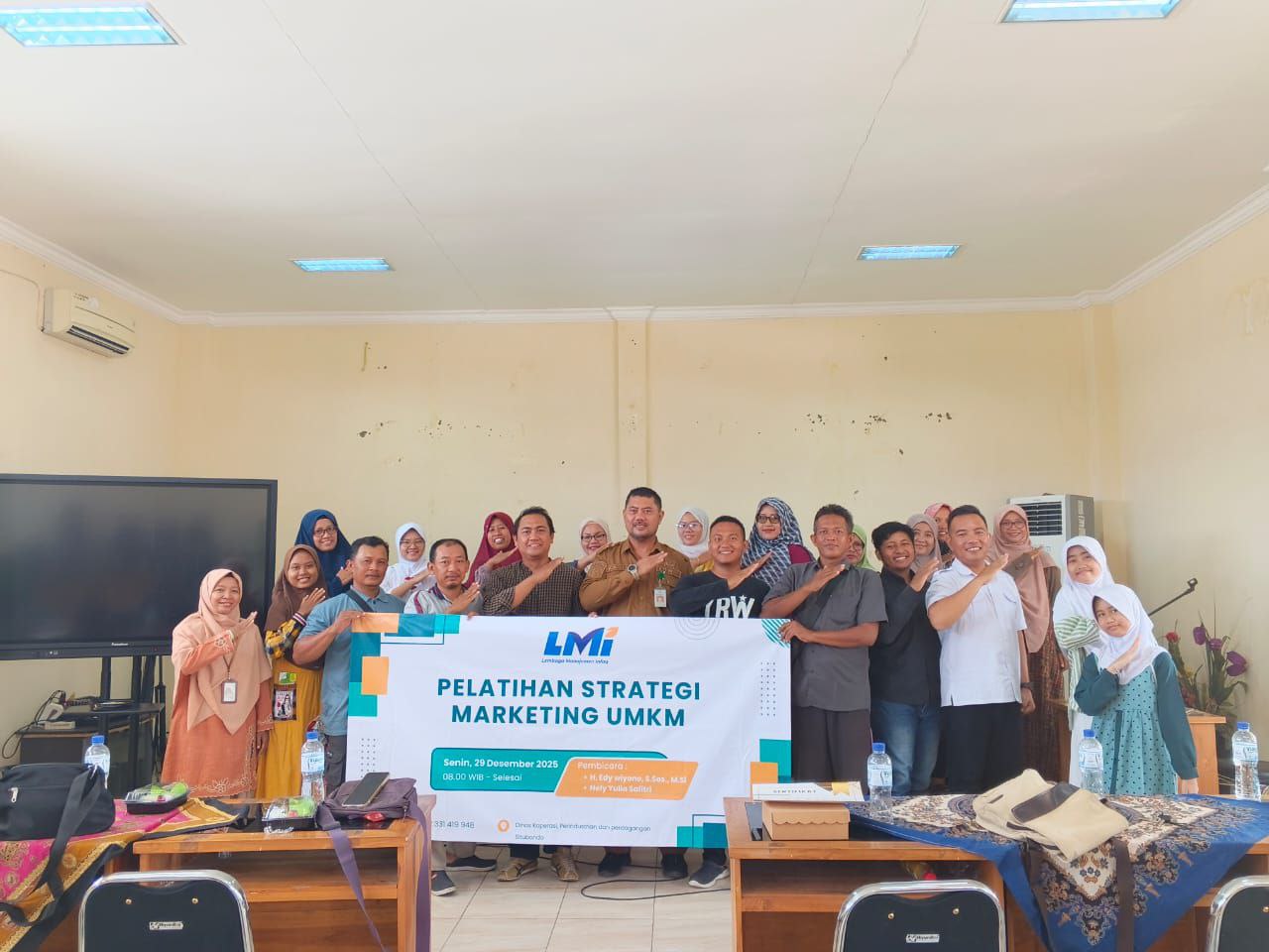 Woman holding donation box