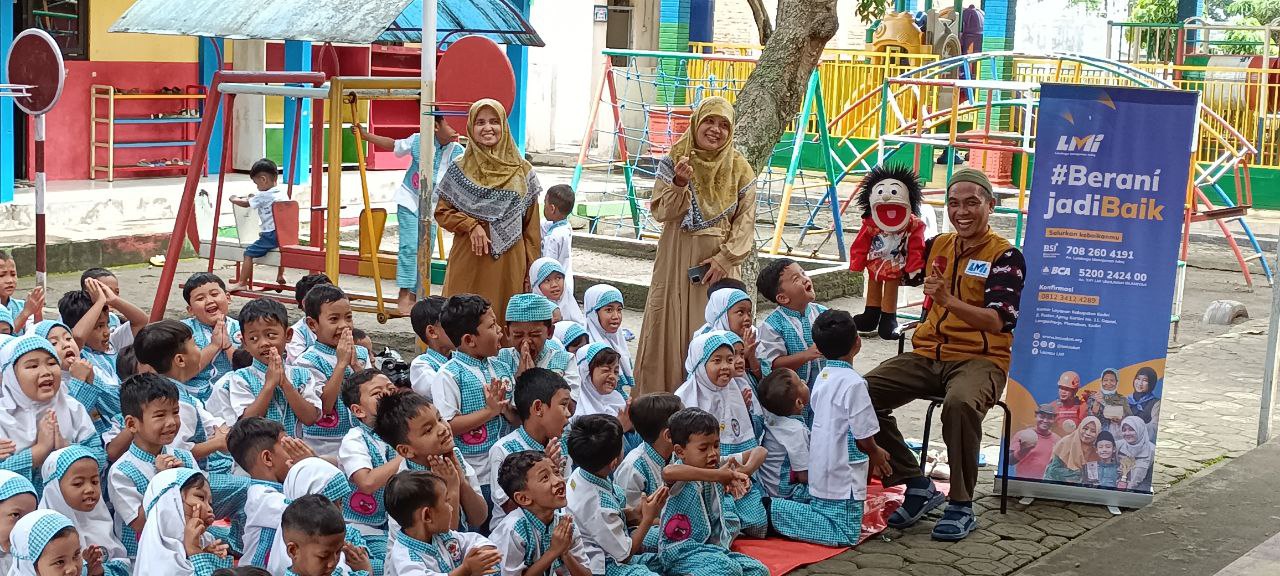 Woman holding donation box