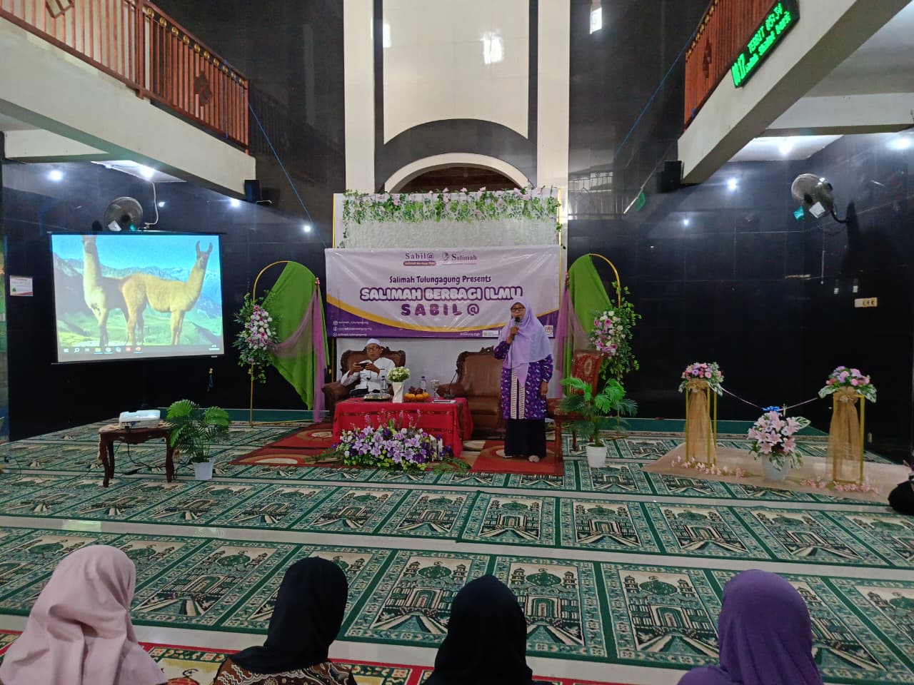 Woman holding donation box