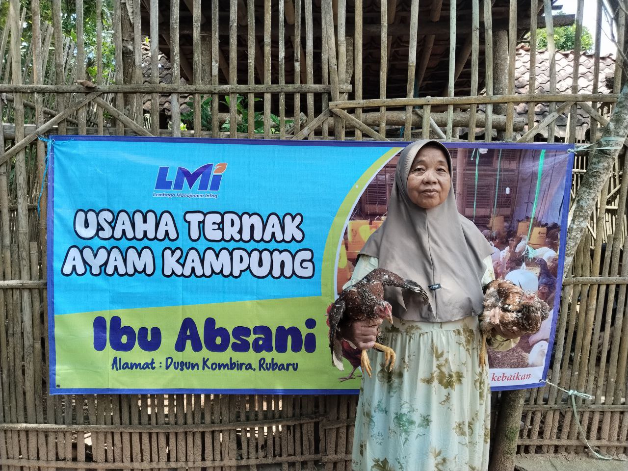 Woman holding donation box