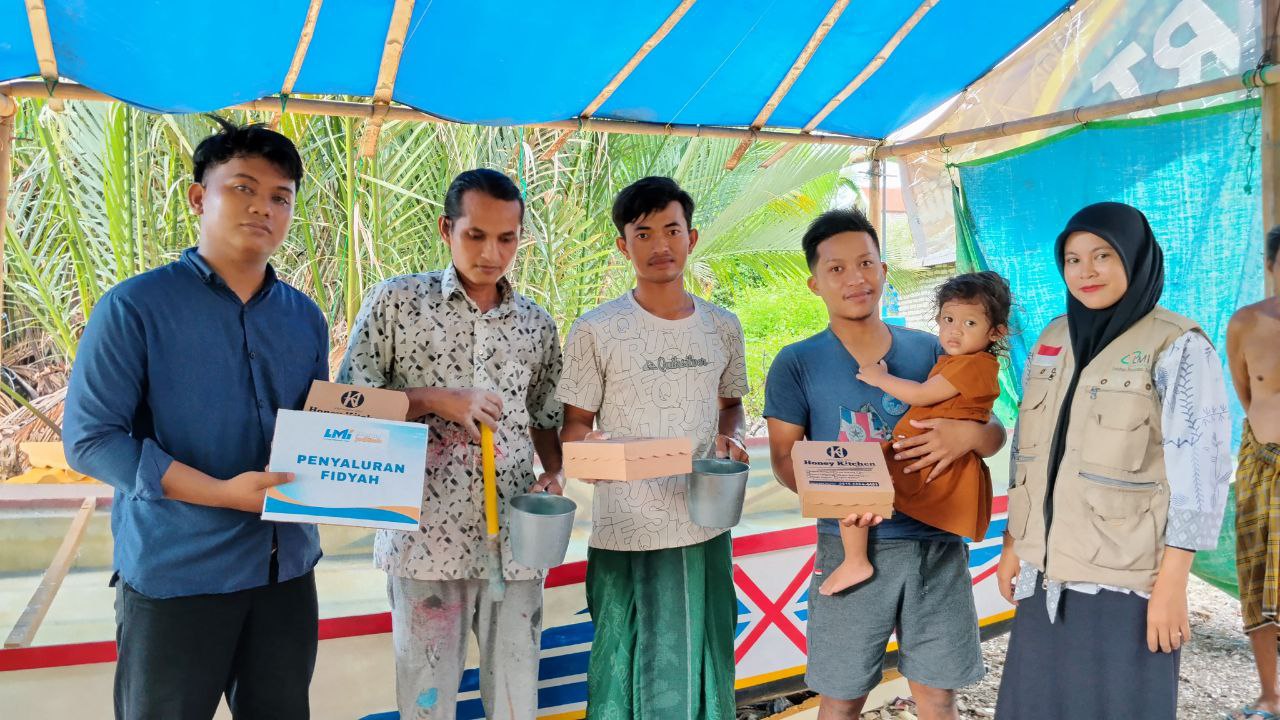 Woman holding donation box