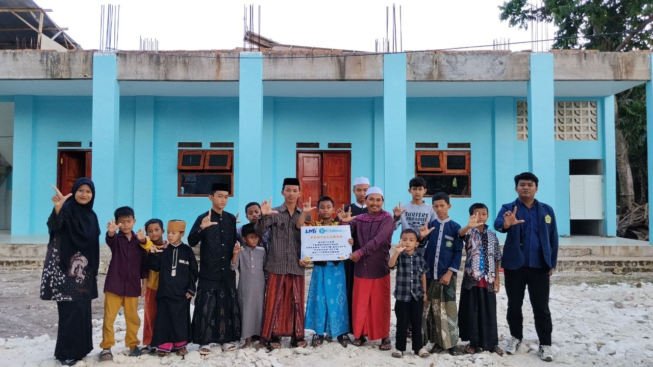 Woman holding donation box