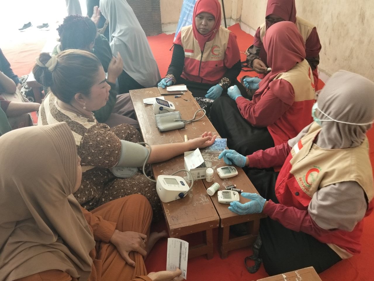 Woman holding donation box
