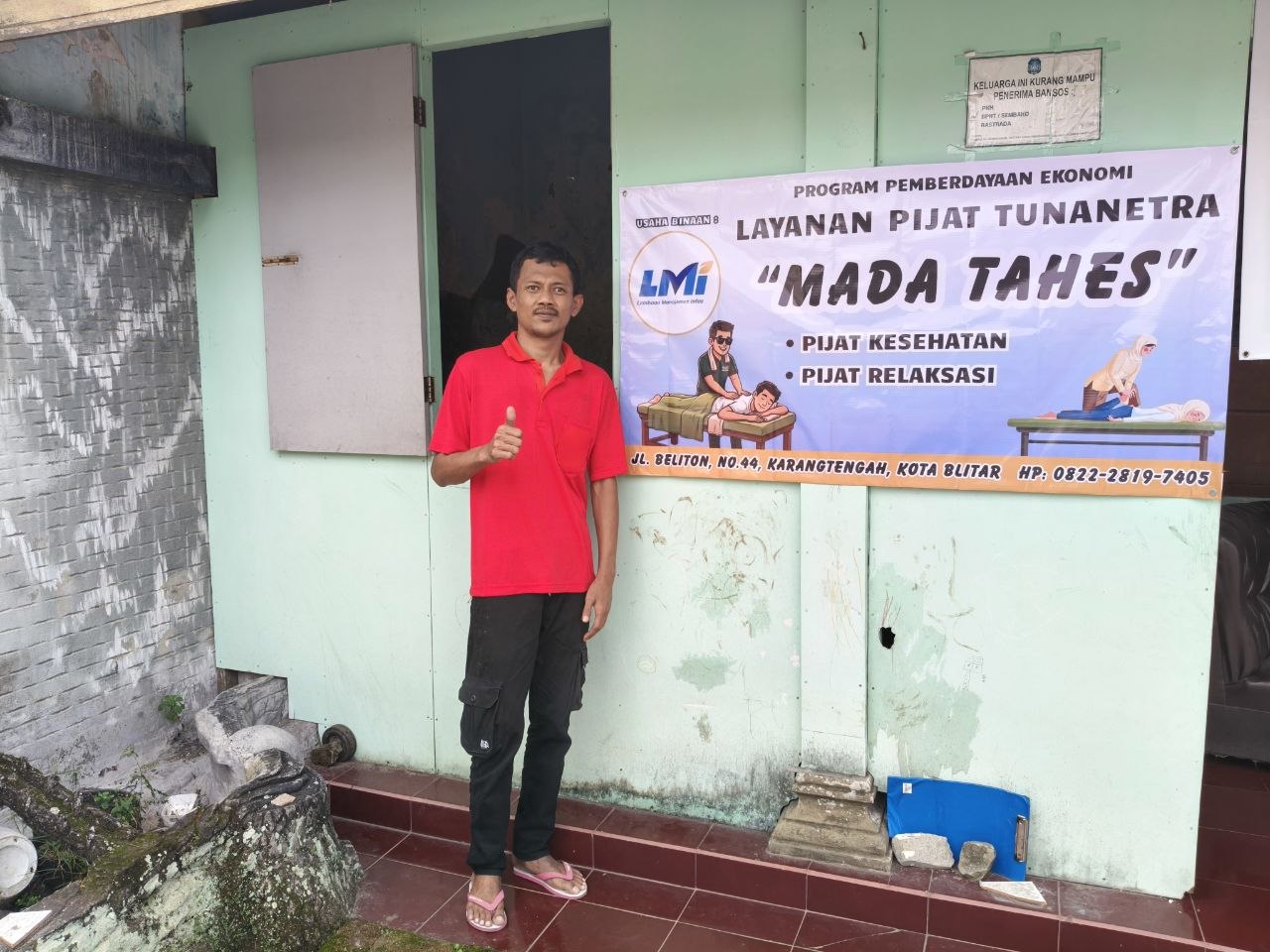 Woman holding donation box