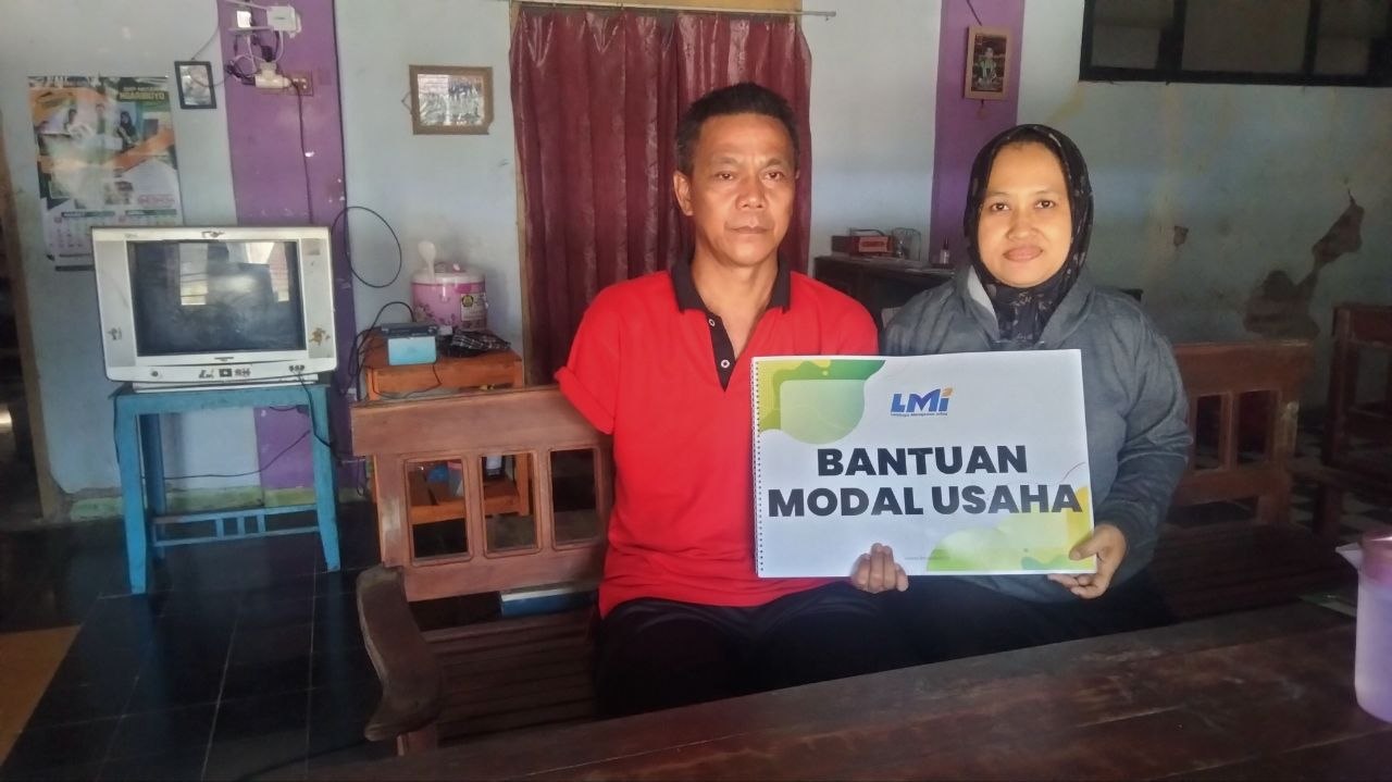 Woman holding donation box