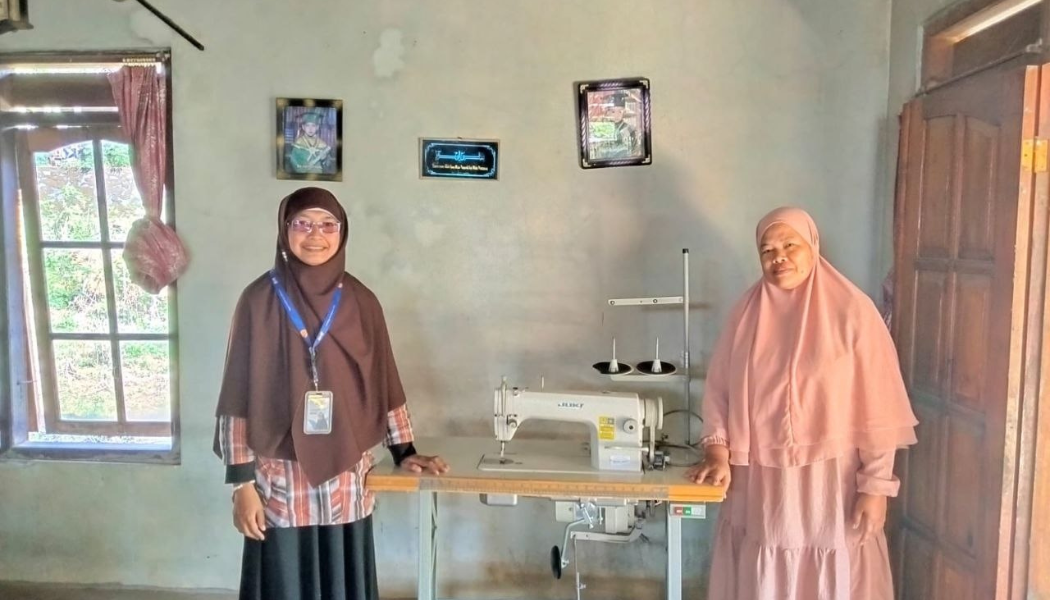 Woman holding donation box