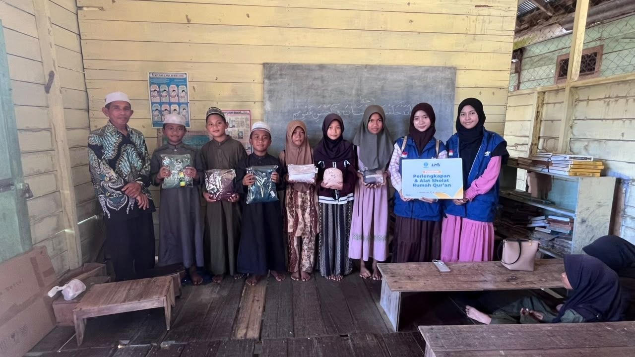 Woman holding donation box