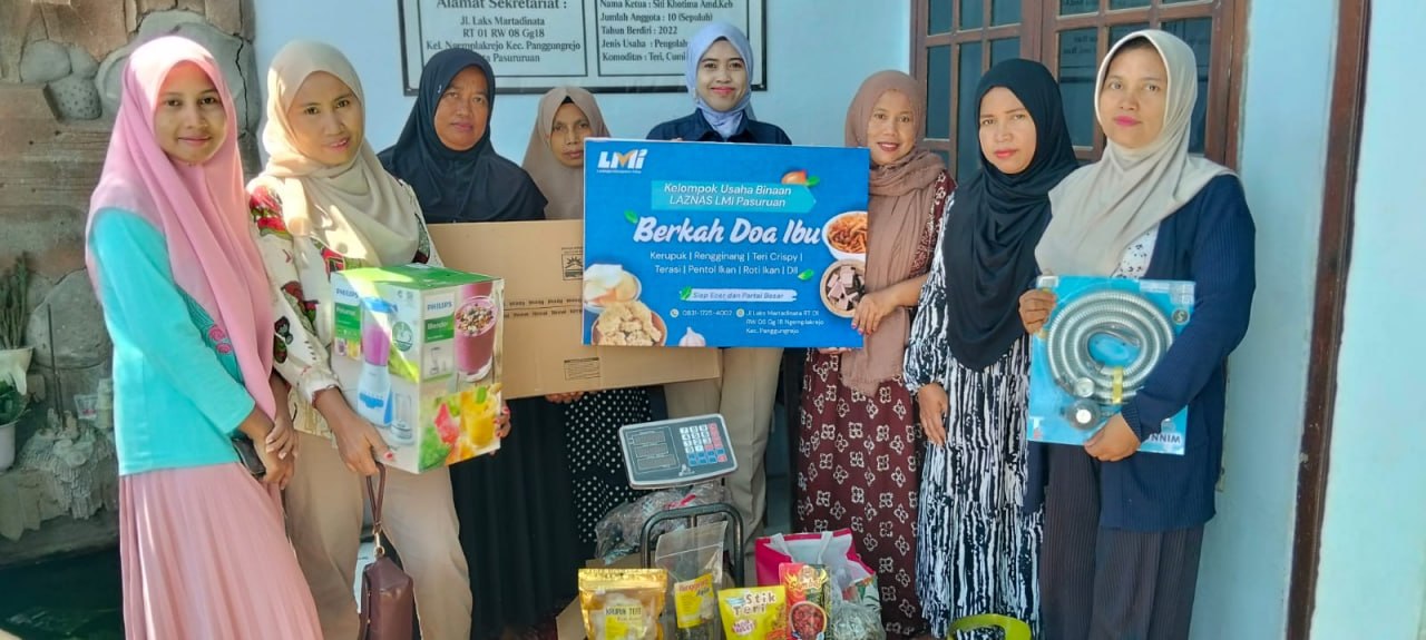 Woman holding donation box